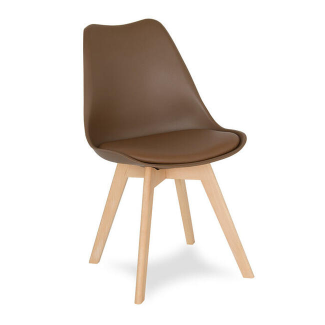 Krzesło brązowe z poduszką Tamara 44