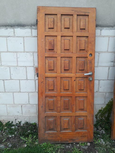 Drzwi wejściowe, tymczasowe na budowę