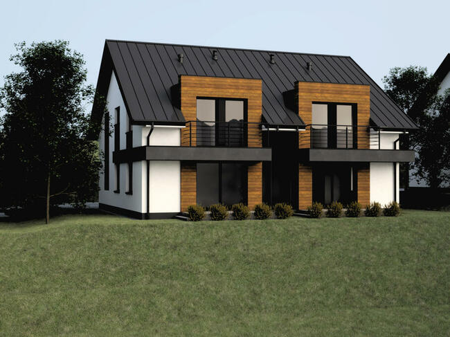 Dom bliźniak Niskowa gm. Chełmiec Nowy Sącz 124m2