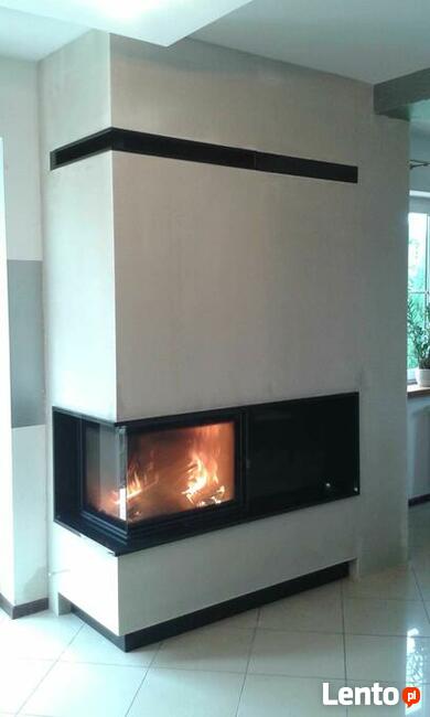 Instalacja kominka Kominek narożny z montażem WARSZAWA
