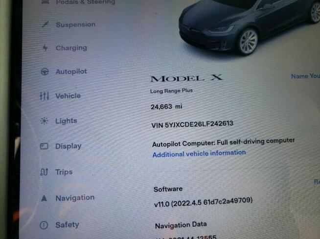 Tesla Model X 2020, Long Range, od ubezpieczalni