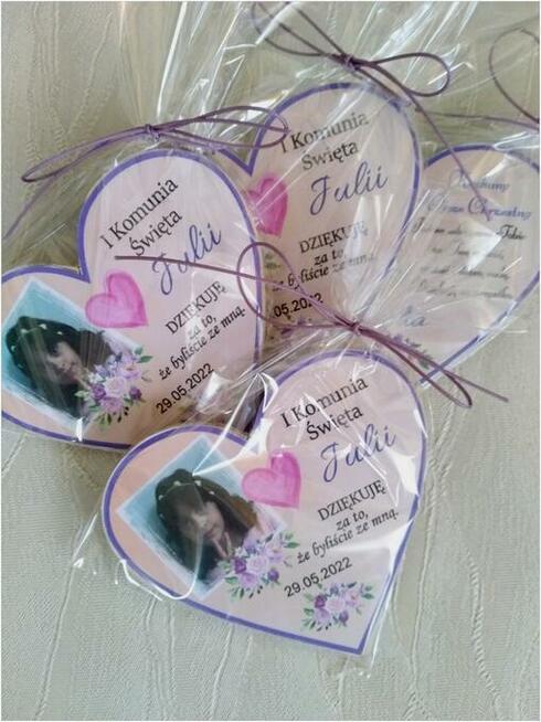 magnes podziękowanie na ślub, komunię , urodziny, chrzest