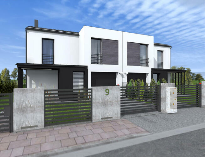 Dom w zabudowie bliźniaczej, Jakubowice Konińskie