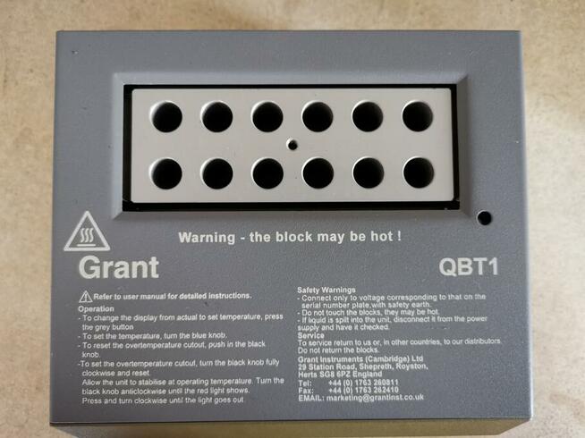 Termoblok laboratoryjny Grant QBT 1