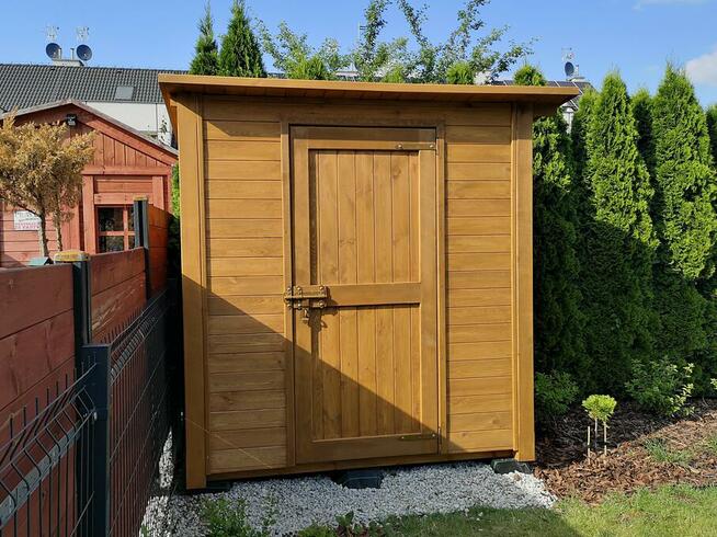 Domek narzędziowy 2 x 1,1m w konstrukcji słupowej