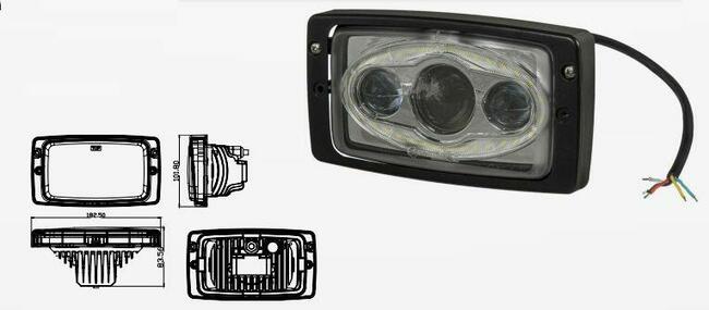 Reflektor przedni LED FENDT SERII 200-900, COM3