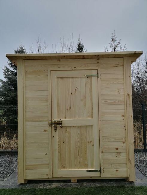 Domek narzędziowy 2 x 1,1m dach prosty jednospadowy