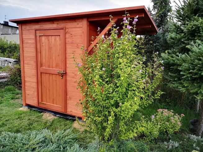 Domek narzędziowy 2 x 1,1m dach prosty jednospadowy