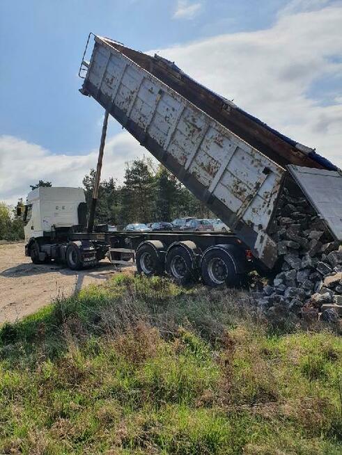 Transport naczepą - wywrotką 25 ton