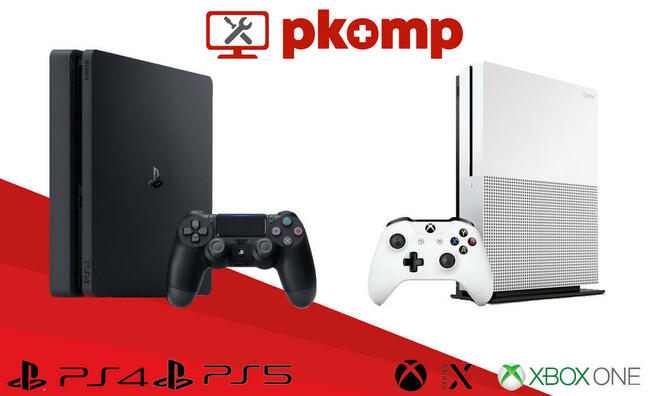 Naprawa konsol Białystok PS4, PS3, Xbox One, Xbox 360 PKOMP