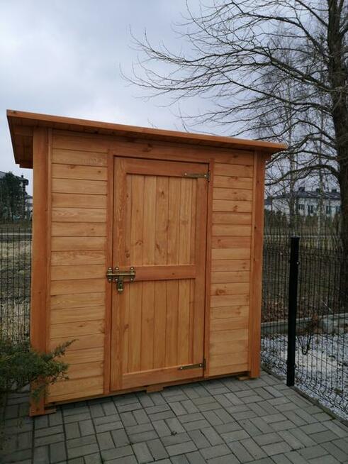 Domek narzędziowy 2 x 1,1m w konstrukcji słupowej