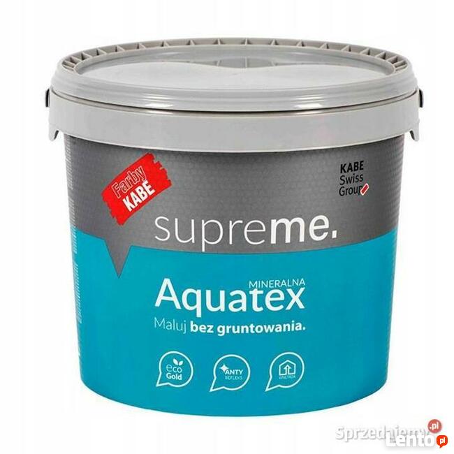 Farba KABE AQUATEX Biała 10l