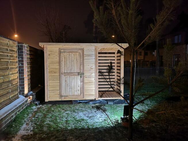 Drewutnia 1 x 1,1m + domek narzędziowy 2 x 1,1m