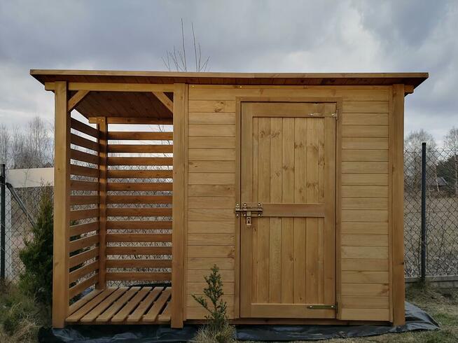 Drewutnia 1 x 1,1m + domek narzędziowy 2 x 1,1m