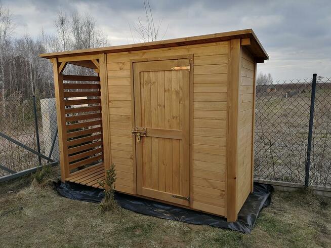 Drewutnia 1 x 1,1m + domek narzędziowy 2 x 1,1m