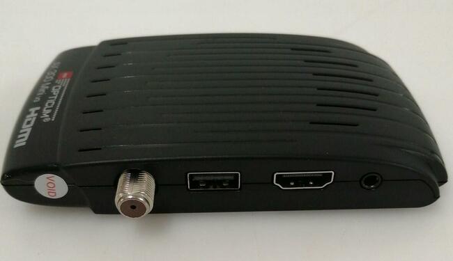 Dekoder satelitarny HD RED OPTICUM zasilanie 12V lub 230V