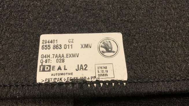 Dywaniki welurowe Skoda (oryginalne OEM) Kamiq / Scala