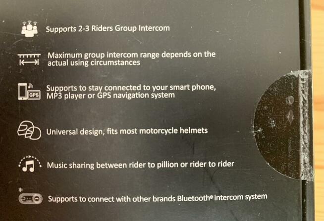 Interkom motocyklowy NOWY FreedConn radio bluetooth