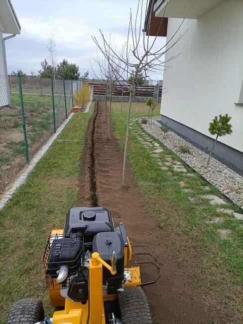 Usługa koparką łańcuchową wykop liniowy