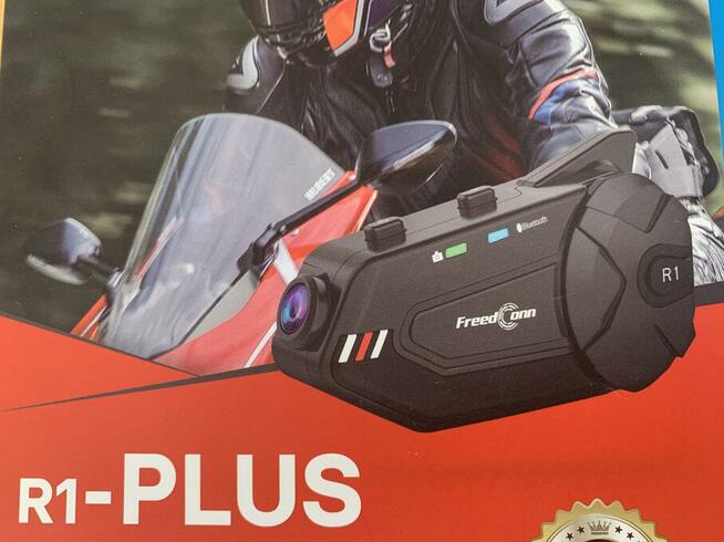 Interkom motocyklowy FreedConn R1 Plus radio kamera