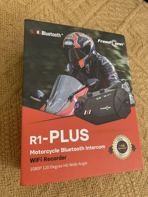 Interkom motocyklowy FreedConn R1 Plus radio kamera