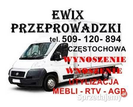 Przeprowadzki Częstochowa Transport tel. 509120894