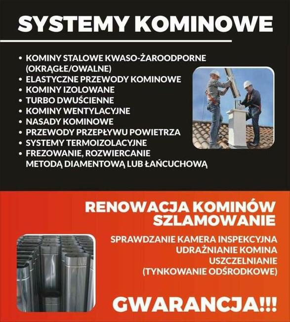 Kominiarz Czyszczenie kominów Naprawa komina Wkłady kominowe