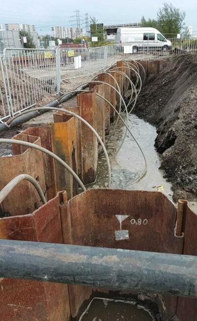 Odwodnienia fundamentów obniżanie wód gruntowych igłofiltry