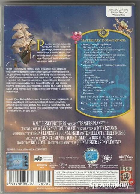 Planeta Skarbów Disney DVD