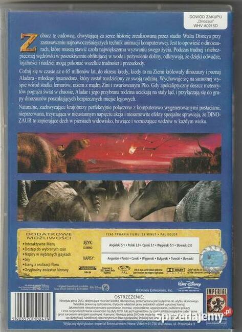 Dinozaur Disney DVD