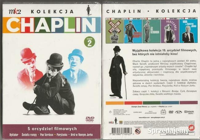 Chaplin Kolekcja 5 arcydzieł filmowych 2 DVD