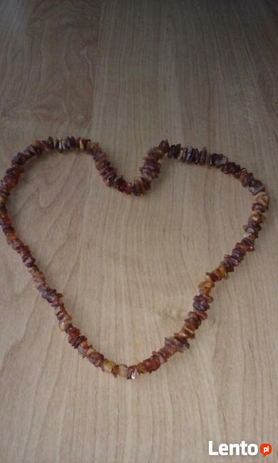 Naszyjnik z bursztynów bałtyckich bursztynowy