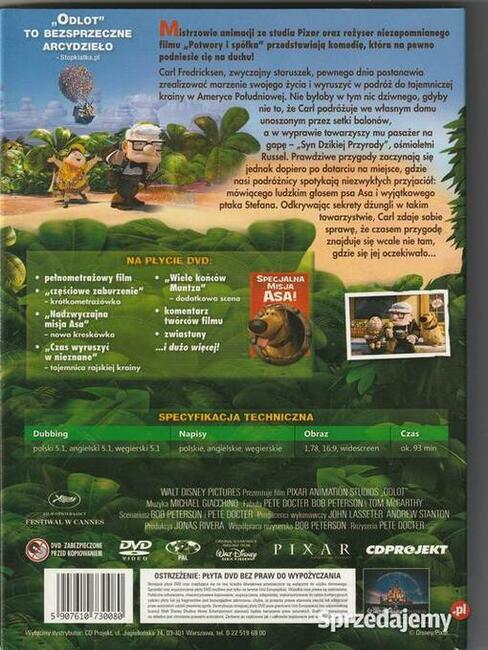 Odlot Disney Pixar DVD