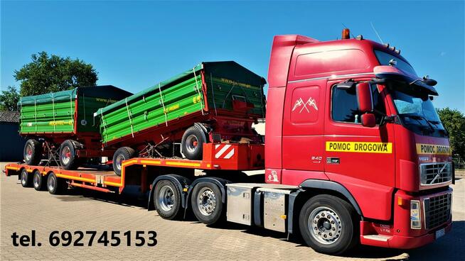 TRANSPORT NISKOPODWOZIOWY MASZYN KOMBAJNÓW CIAGNIKÓW