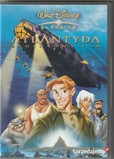 Atlantyda Zaginiony Ląd Disney DVD