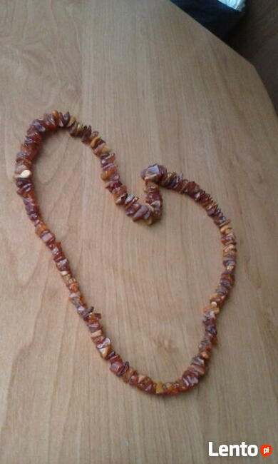 Naszyjnik z bursztynów bałtyckich bursztynowy