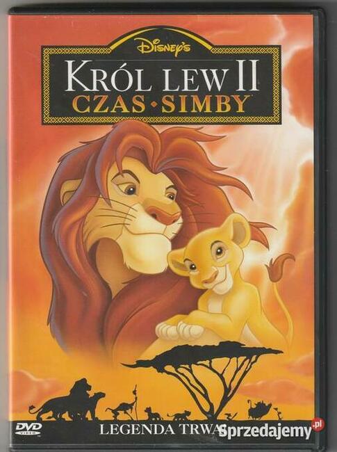 Król lew II czas simby Disney DVD