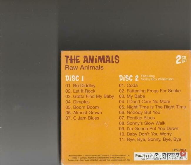 The Animals Raw Animals CD