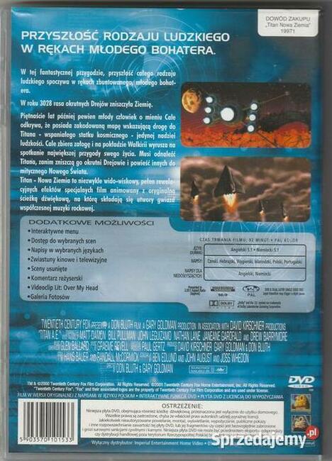 TITAN AE płyta DVD