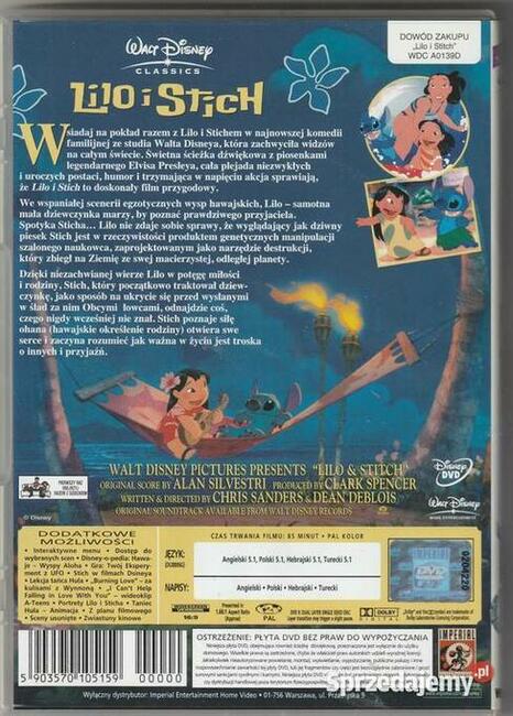 Lilo i Stich Disney DVD