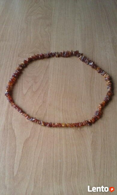 Naszyjnik z bursztynów bałtyckich bursztynowy