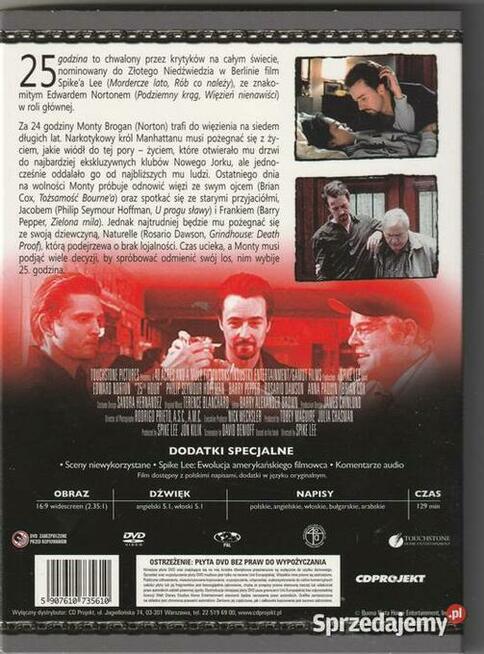 25 godzina Edward Norton DVD