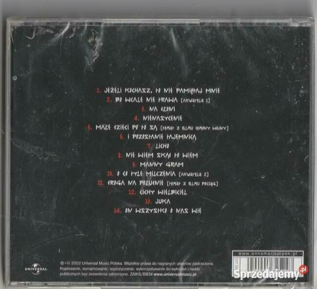 Anna Maria Jopek Nienasycenie CD