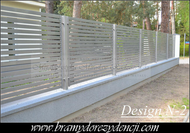 Przęsło, przęsła ,PANEL, Ogrodzenia palisadowe