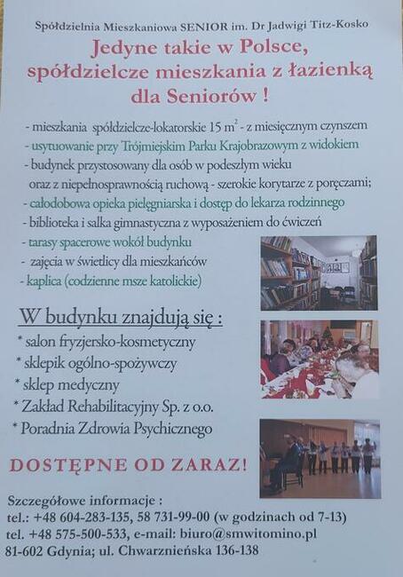 Wolne mieszkania dla seniorów