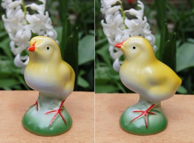 Kurczak pisklę, figurka porcelana Ćmielów vintage