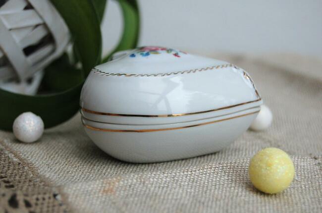 Puzderko szkatułka serce porcelana Ćmielów vintage