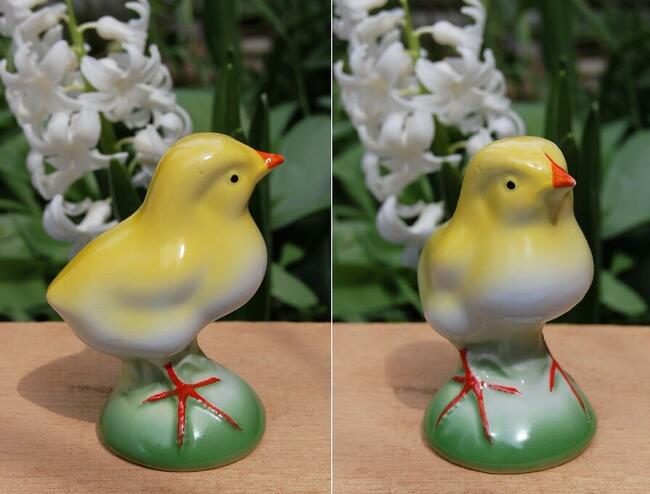 Kurczak pisklę, figurka porcelana Ćmielów vintage