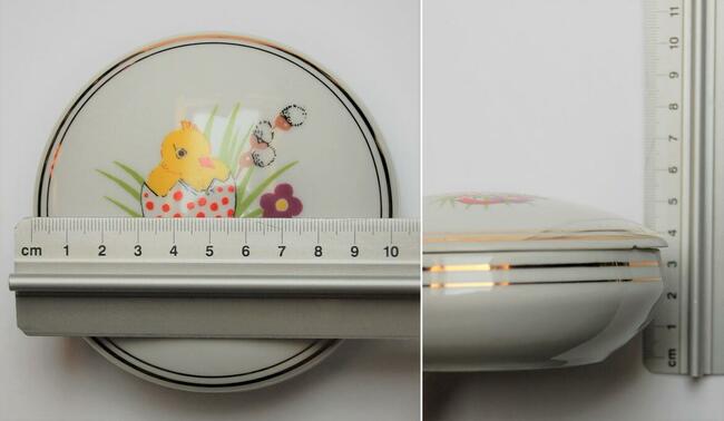 Puzderko bomboniera Wielkanoc porcelana Ćmielów