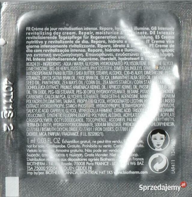 BIOTHERM BLUE THERAPY REVITALIZE DAY 10 ml.(10X1ml